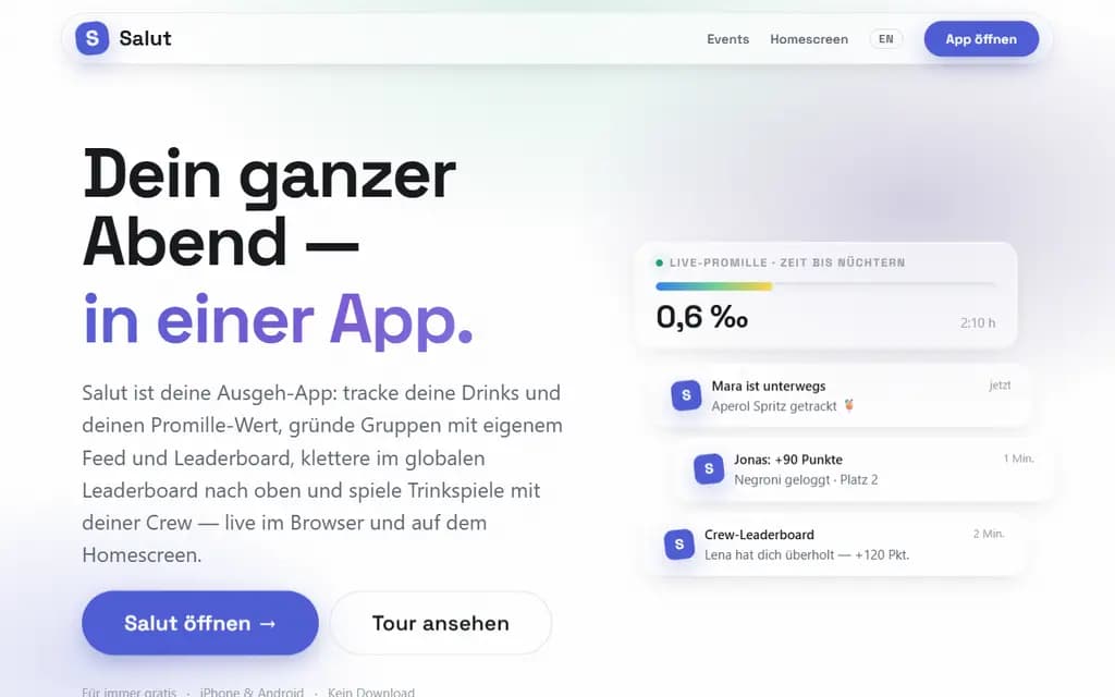 Website von Salut